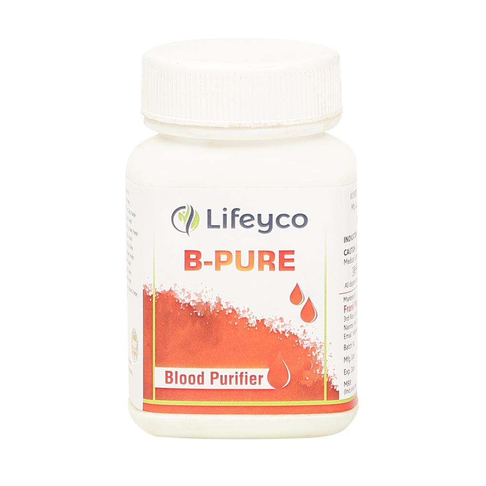 B Pure Tablet - Ayurvedic Blood Purification Formula, Supports Skin Health By Reducing Acne, Rashes, Allergies, Aging, And Hair Loss