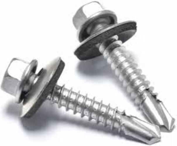 ZINC COATED HEX HEAD SELF DRILLING SCREW