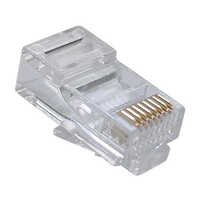 Network Cable Plug - Solid Conductor Type, White Jacket Color | 1 Year Warranty, Ideal For Industrial Applications