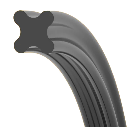 Rubber Quad Rings - Color: Black