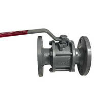 Flange Ball Valve - Color: Grey