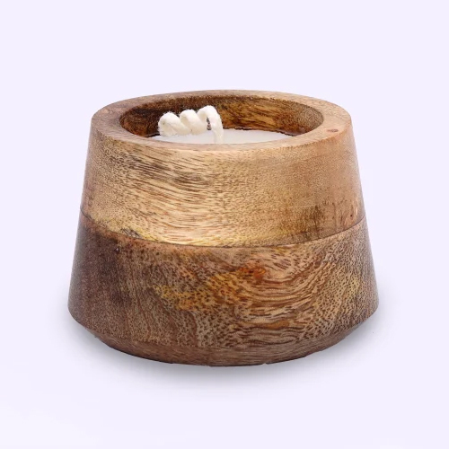 Wooden Soywax Candle - Color: Brown