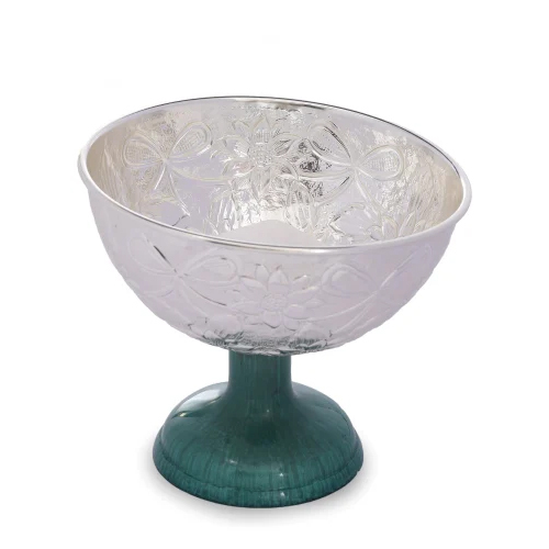 Pure Silver Plated Brass Bowl - Material: Metal