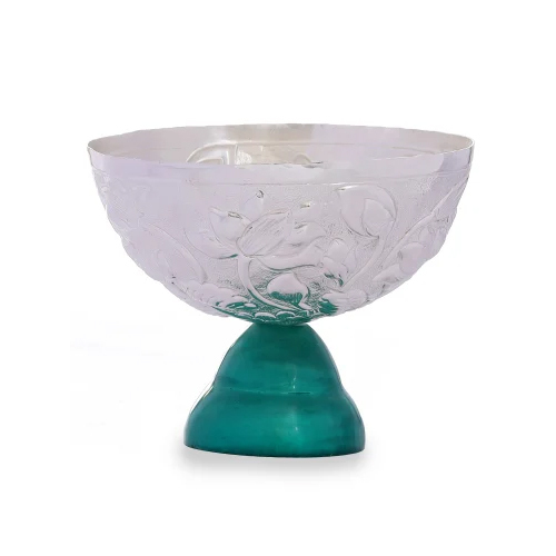 Silver Plated Round Bowl - Material: Metal