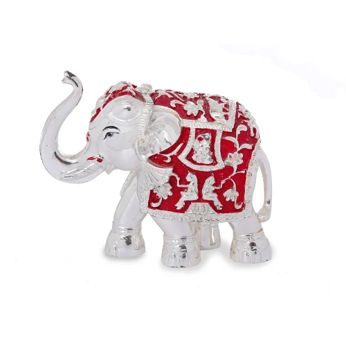 Silver Plated Elephant Statue - Feature: Durable