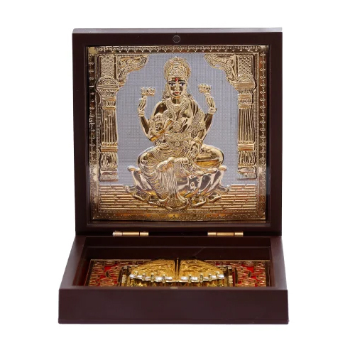 Gold Plated Laxmi Charan Paduka