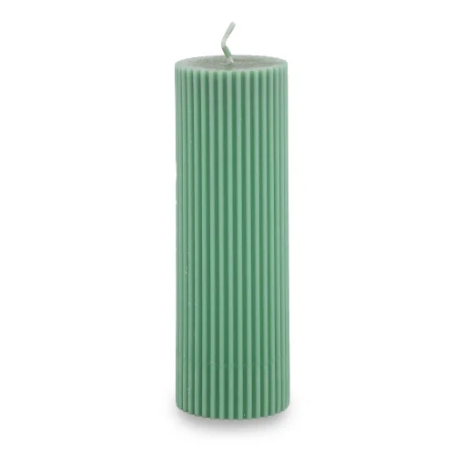 Green Scented Pillar Candles - Material: Soy Wax