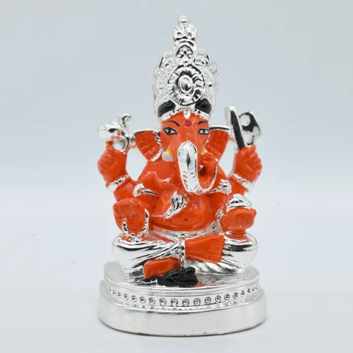 6 Inch Resin Lord Ganesh Statue - Feature: Durable