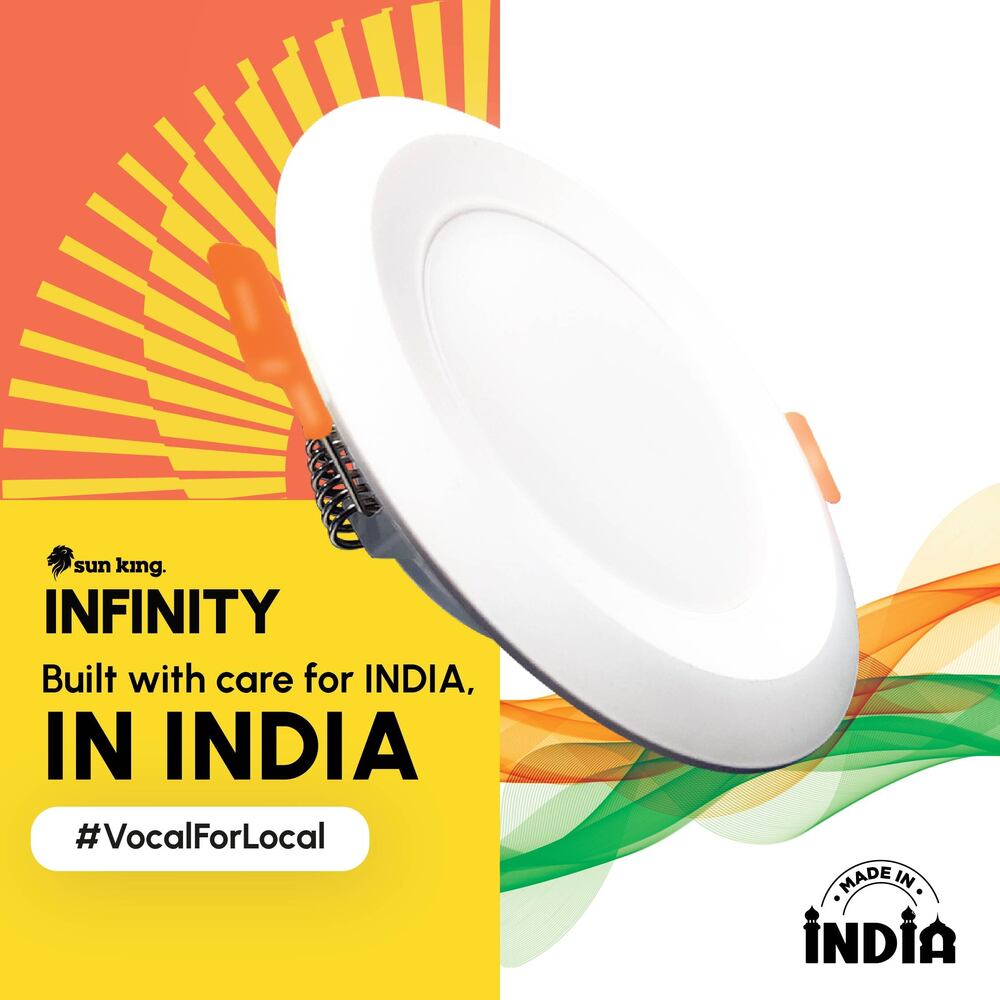 Sun King Energy-efficient 9w Recessed Led Downlights For Home & Office