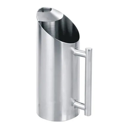 Stainless Steel Water Jug - Color: Silver