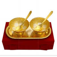 Silver Bowls Set - Color: Golden