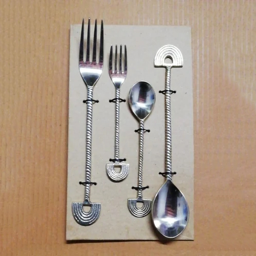 Designer Cutlery Set - Color: Silver