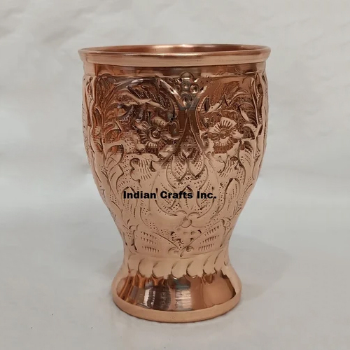 300Ml Copper Water Glass - Color: Brown