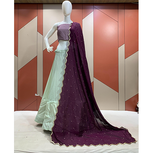 Vichitra Wine Dupatta