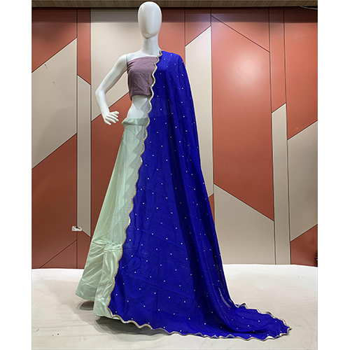 Vichitra Sky Blue Dupatta
