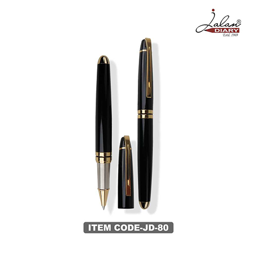 Jd-80 Metal Black Body Metal Roller Pen With Classic Style - Feature: For Writing