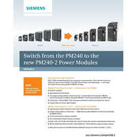 SINAMIC PM240-2 0.37KW 6SL32101PE118UL1