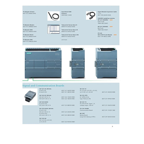 Siemens Cpu1211C Dcdcrly Plc - Color: Grey