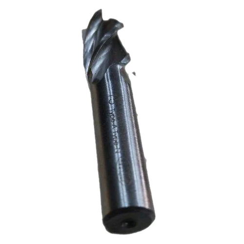 Solid Hss End Mill - 6mm Diameter, 5 Inch Length | High Speed Steel, Polished Coating, Square End Shape For Versatile Industrial Use