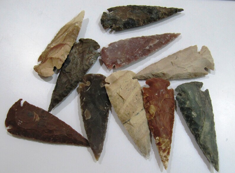 Natural Big Jasper Arrowhead bird Points jasper arrowheads arts crafts