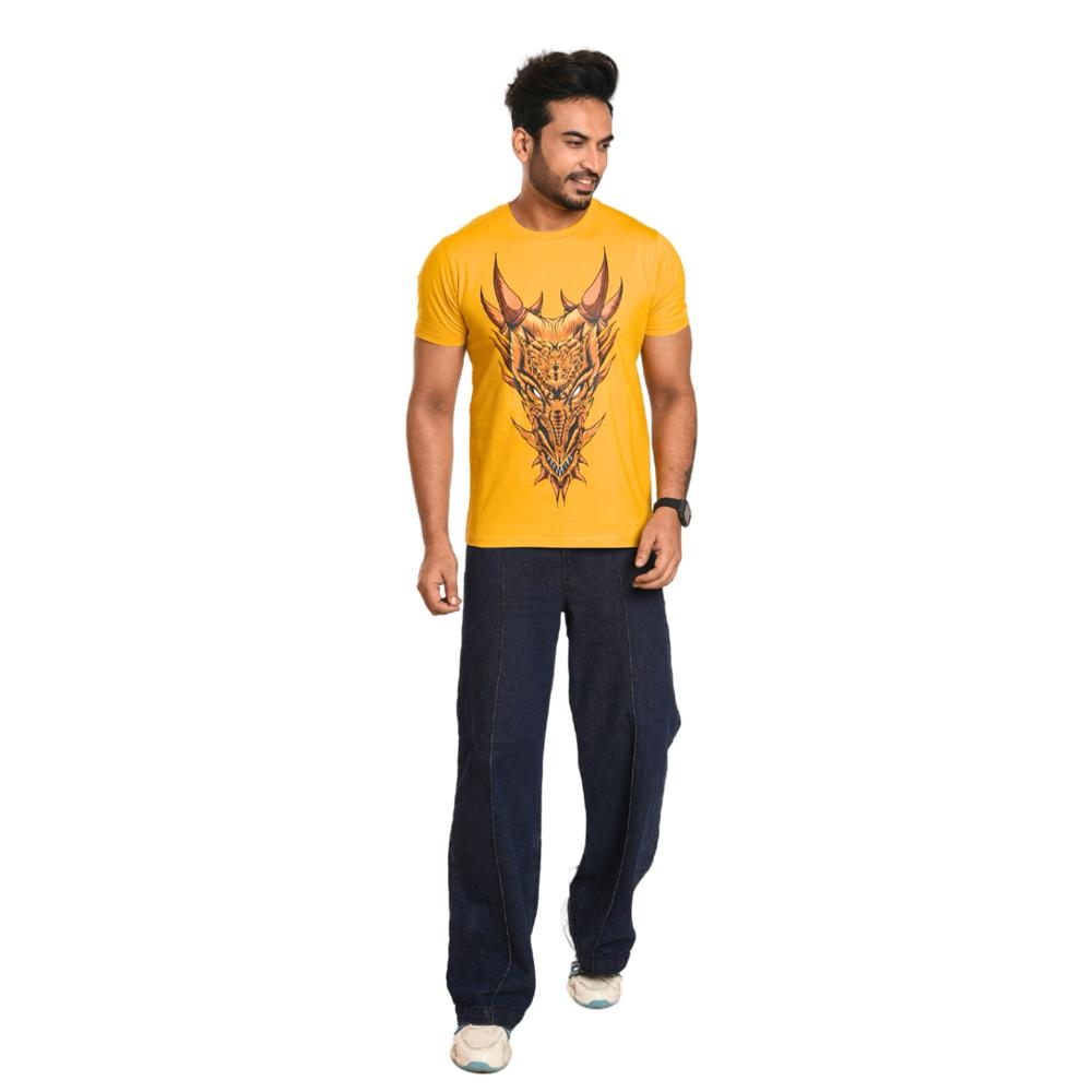 Casual Men T-Shirt - Cotton Blend, Comfortable Fit for Everyday Wear | Ideal for Casual Outings, Soft Fabric for All-Day Comfort