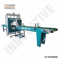 Ring Stretch Wrapping Machine - Ms, 1000x100x300 Cm, White, 1 T/hr Capacity | High-speed Automatic Operation, Film Pre-stretching, Conveyor Integration