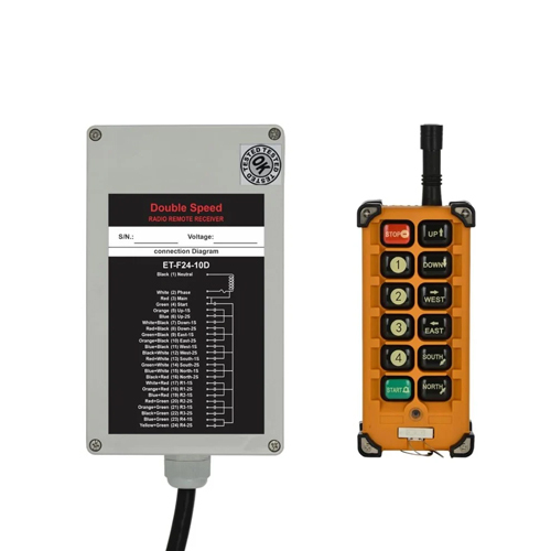 Eot Cranes Radio Receiver Remote Control. - Color: Yellow