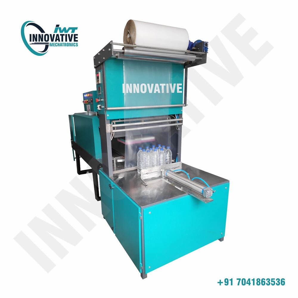 Shrink Wrapping Machine - Mild Steel, 10000x1000x300 Mm, Weight Color | Semi-automatic, 1 Pcs/min Capacity, 4 M/m Shrink Speed, 400 Kg Weight