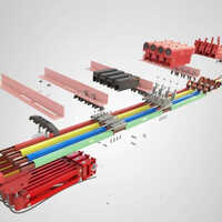 Dsl Busbar System - 240 Volt Electric, Multicolor Design | Easy Installation For Eot Cranes