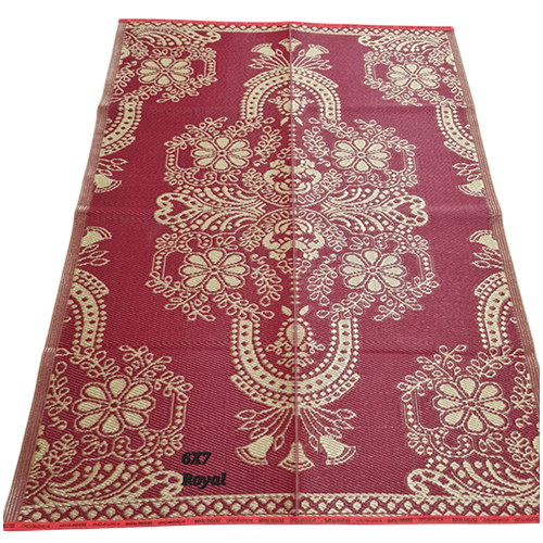 6X6 Plastic Mat Chatai - Durable Plastic Material, 6x6 Size | Hand Washable, Quick Drying, Modern Design with Unique Printed Pattern