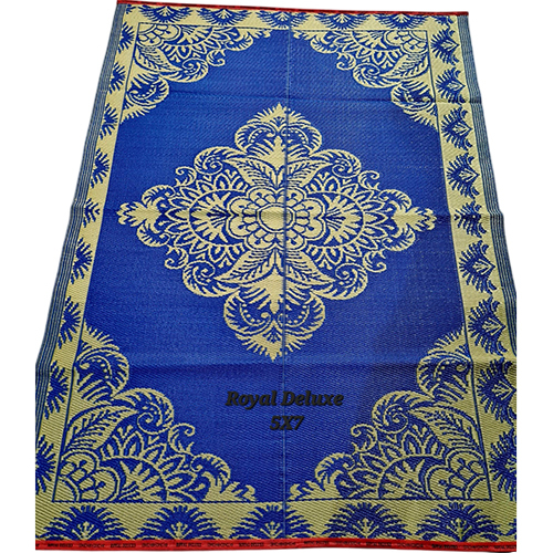 5X7 Royal Deluxe Plastic Chatai - High-Quality Plastic, 5X7 Size | Customizable Printed Pattern, Quick Drying, Hand Washable