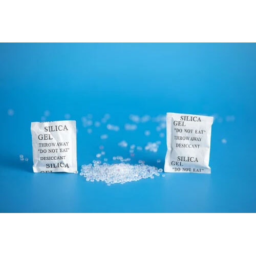 Blue Silica Gel - 3 mm Granules, 1 Gram Packet | 97% Purity, Industrial Grade, Round Shape, Water Soluble