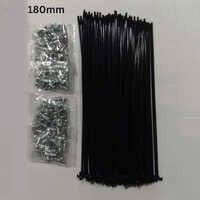 14gx180 Mm Bicycle Spokes - 2 Mm Thickness | Manual Design, Warranty Included, Ideal For Biking Enthusiasts