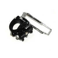 Black Cycle Front Derailleur - 1.5mm Thickness, 70mm To 120mm (l) | Smooth, Precise Shifting For Enhanced Riding Efficiency On All Terrains