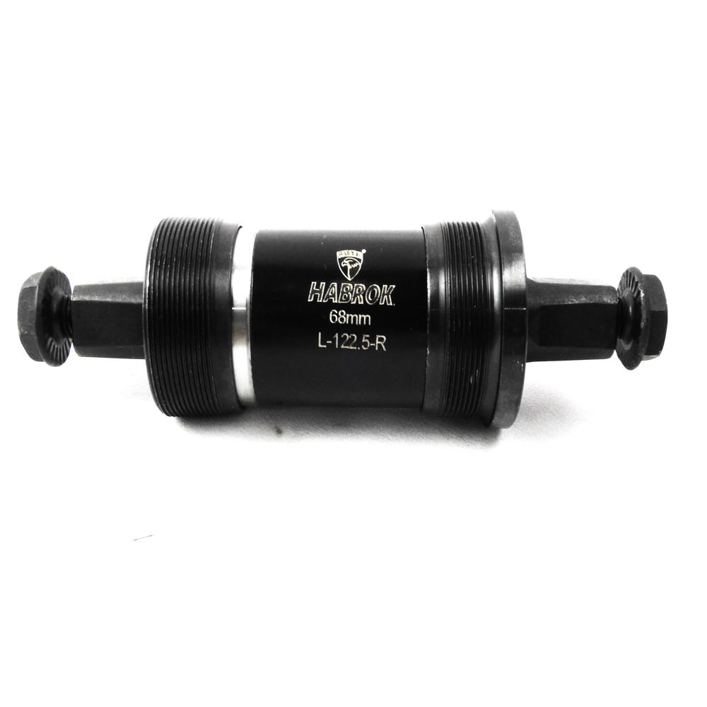 122mm Black Bicycle Bb Cotter Less Cartridge - Dimensions 68mm Or 73mm Width, Designed For Stability And Alignment In Pedaling Systems