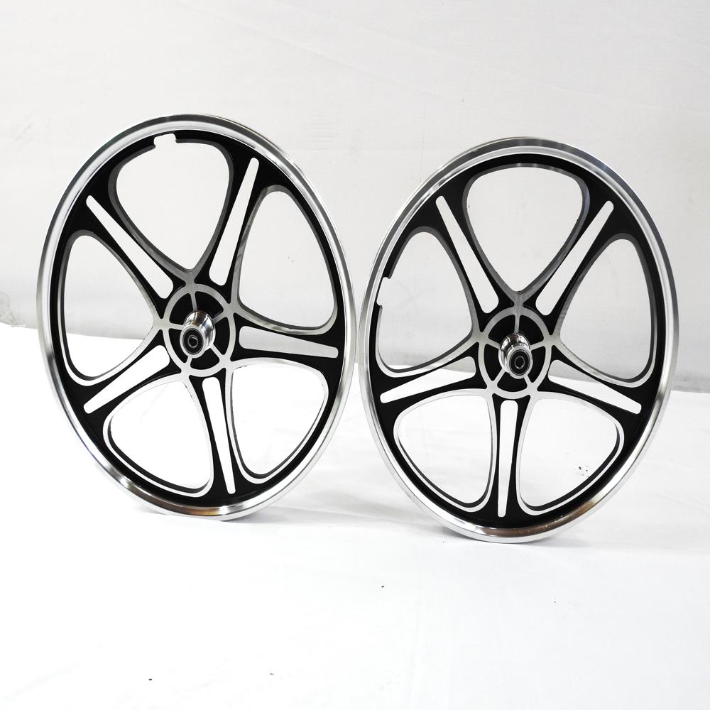 20 Inch Bicycle Magnesium Wheel [5 Spoke] - Dimension (l*w*h): 19mm To 25mm (w) Approx. Millimeter (mm)
