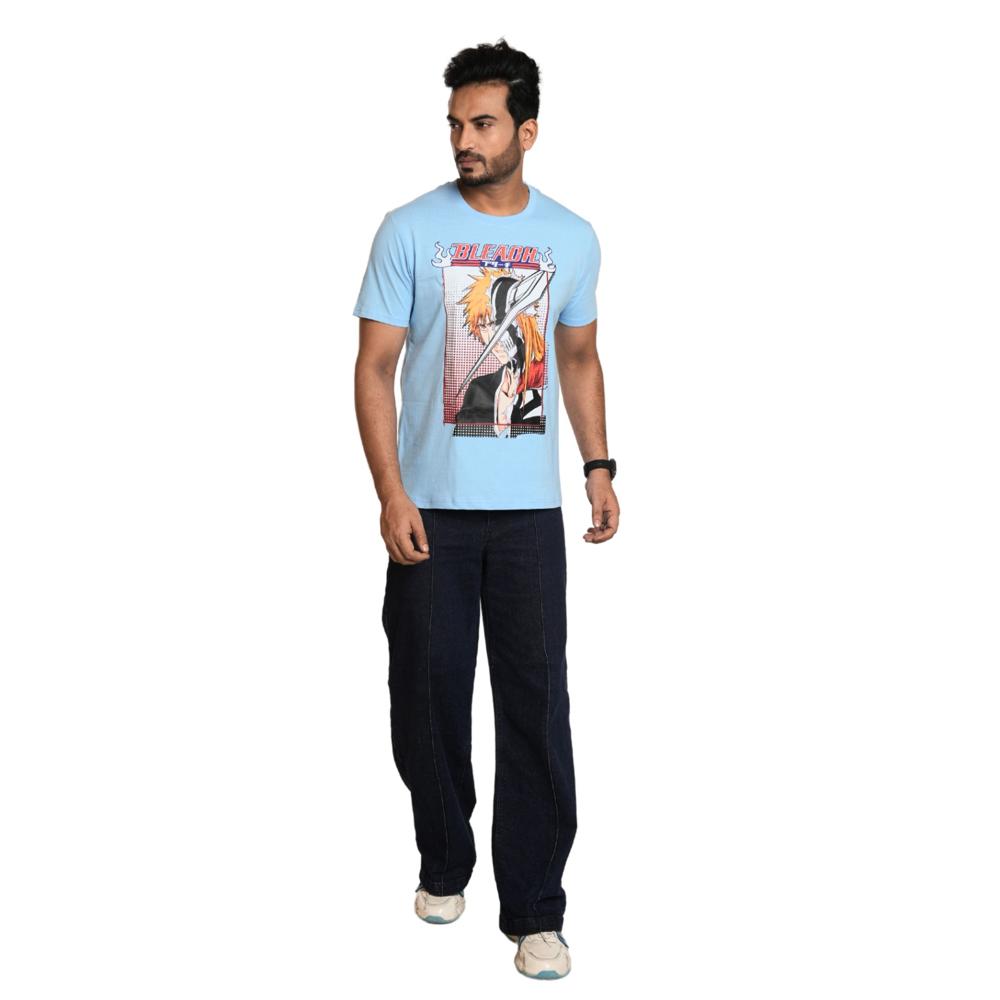 Round Neck Tshirt - Cotton Blend, Male Fit, Comfortable And Breathable Fabric For Everyday Wear