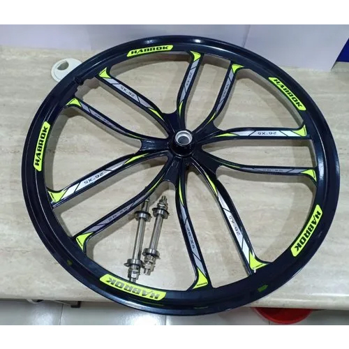 26 Inch F Green Bicycle Magnesium Rim - Warranty: Available