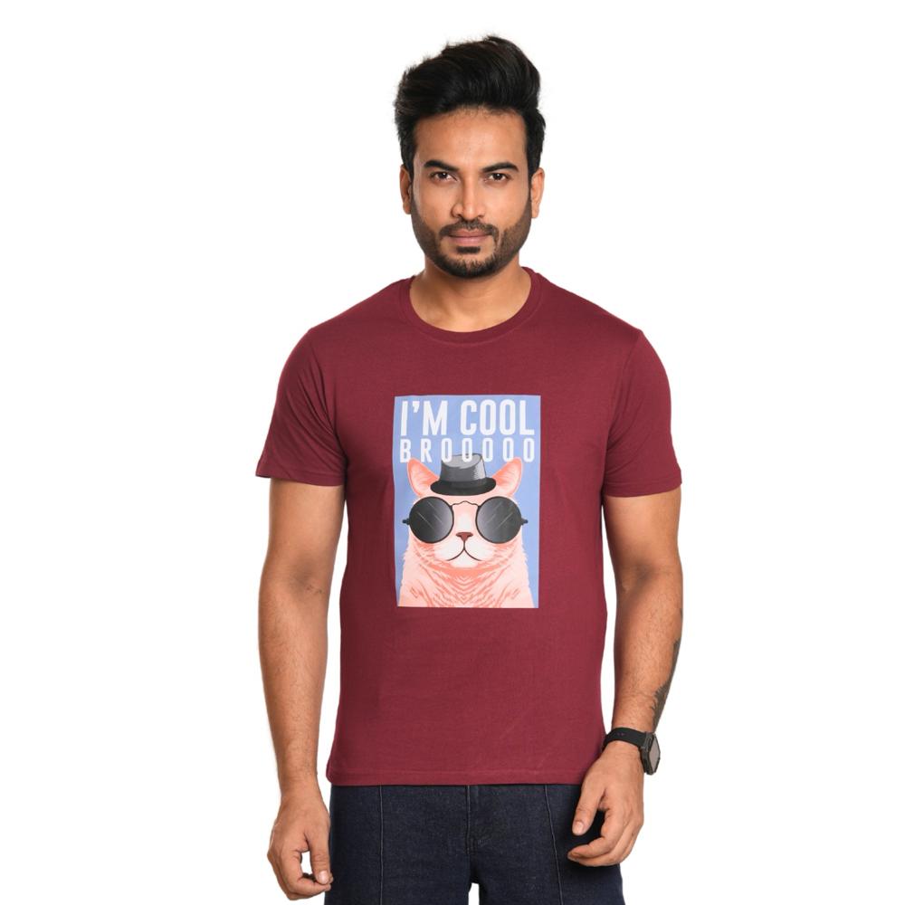 men printed t -shirt