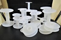 White Plastic Spools Empty Wire Thread String Bobbin For Craft Rope