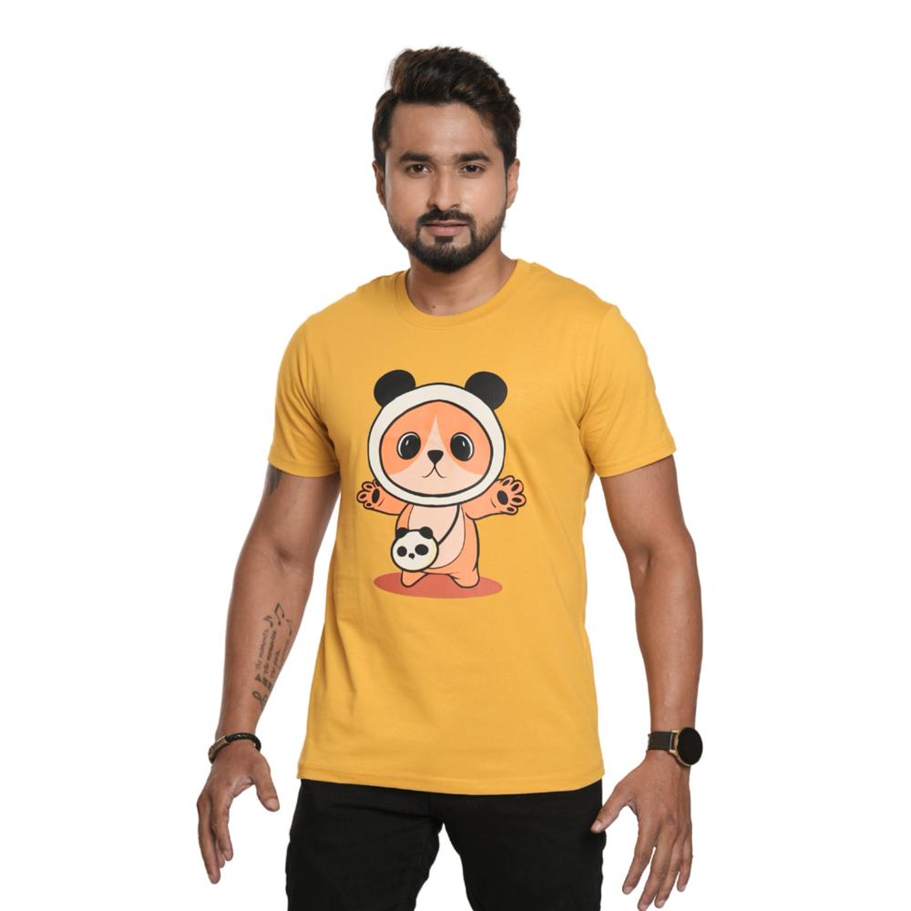 Mens Regular T-Shirt - Cotton & Cotton-Polyester Blend | Comfortable Fit for Active Lifestyle, Ideal for Everyday Wear