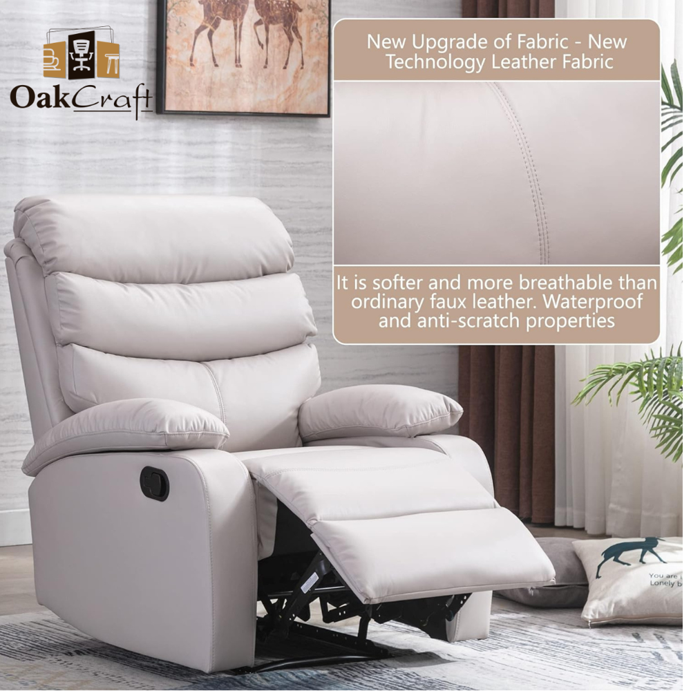 Recliner Grey - Design: Plain