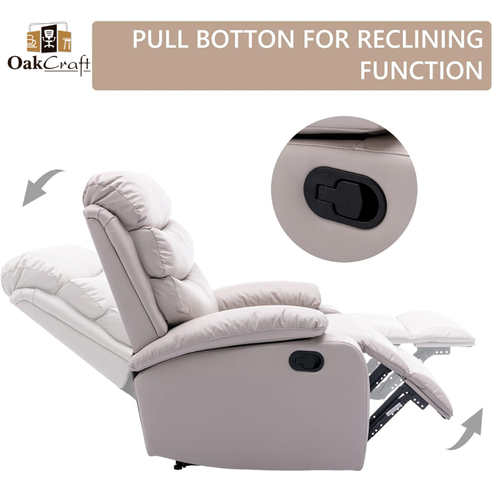 Recliner Grey - Design: Plain