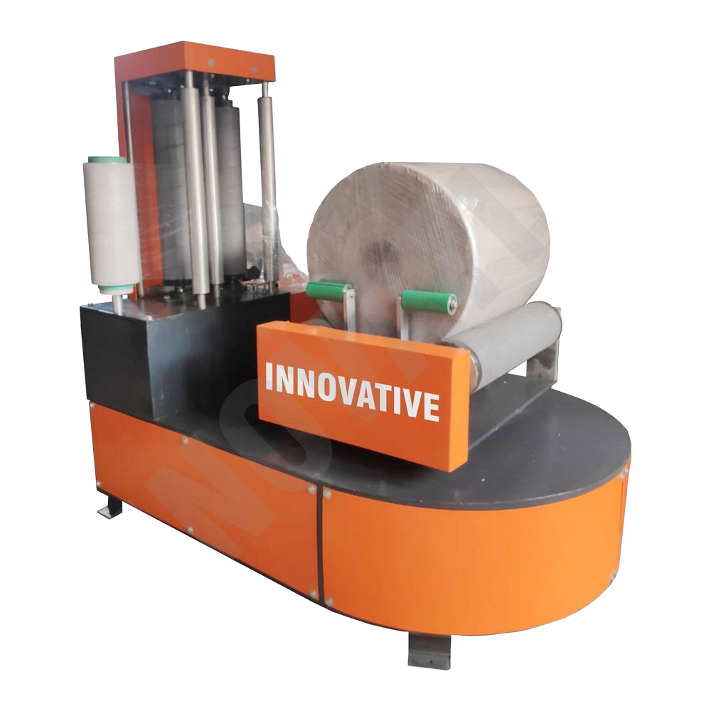 Reel Stretch Wrapping Machine - MS Material, 1000x100x300 m Dimensions, Whight Color | 1 Kg Capacity, 2 Watt Power, 20 RPM Rotating Speed, Computerized Control