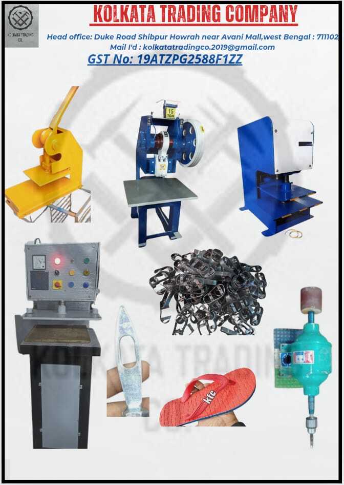 Hydraulic chappal making machine