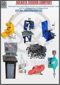 Hydraulic chappal making machine