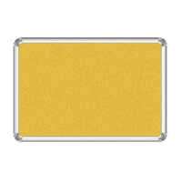 Fabric Pin-up Notice Board - Durable Aluminium Material, Customized Size, Magnetic Feature | 1 Year Warranty For School, College, Office, Home Use