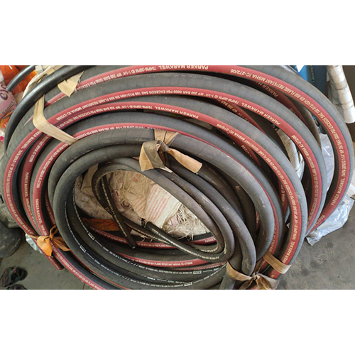 Hydraulic Hose Pipes - Rubber Material, Rigid Hardness, Custom Color Options | Industrial Usage, 1-Year Warranty