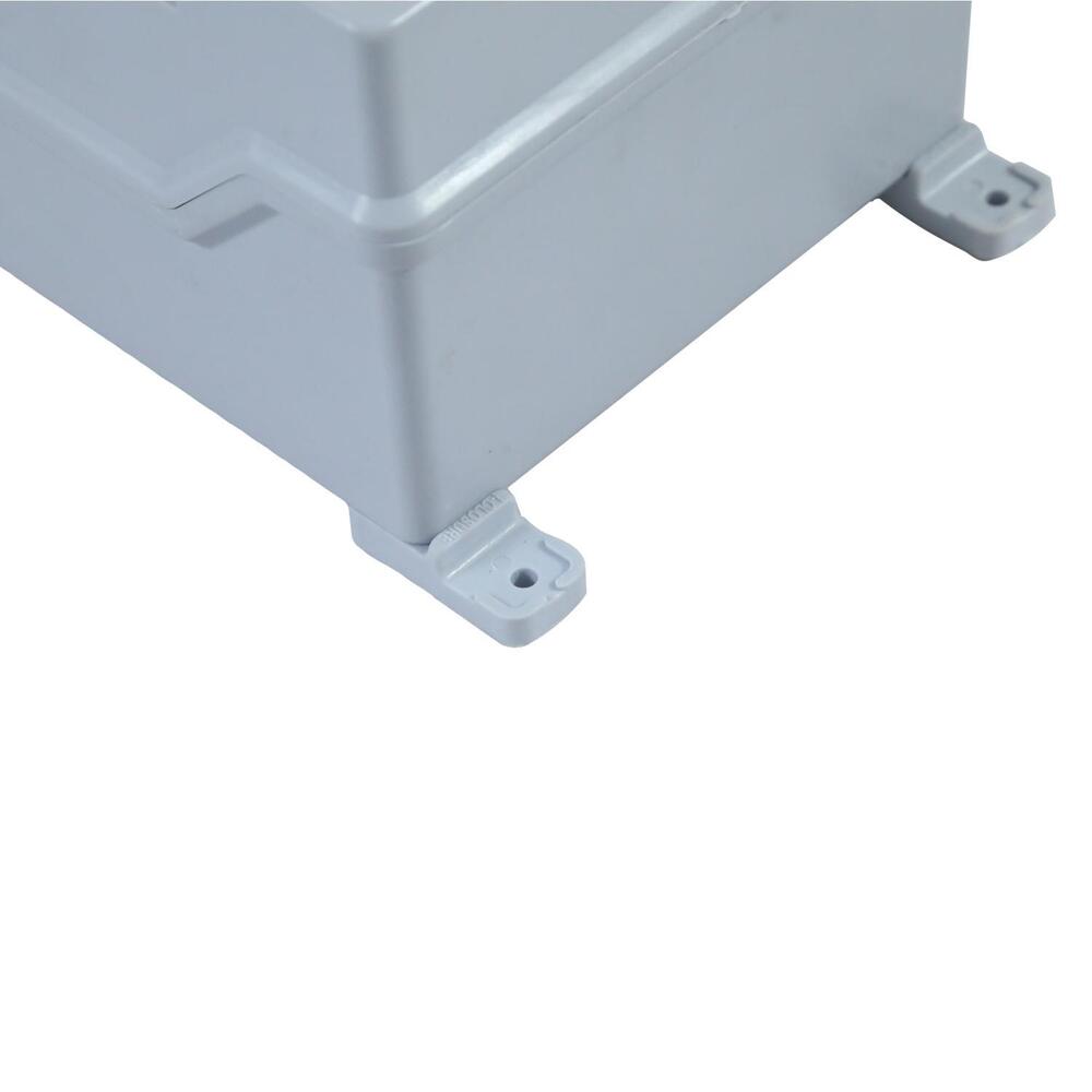 Pc Abs Enclosure 130 X 200 X 100 Mm Ip65 4 Way - Color: Grey