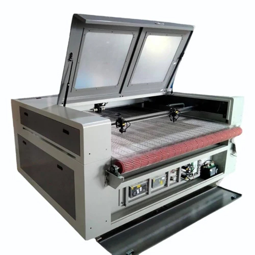 Cloth And Fabric Laser Cutting Machine - Color: White